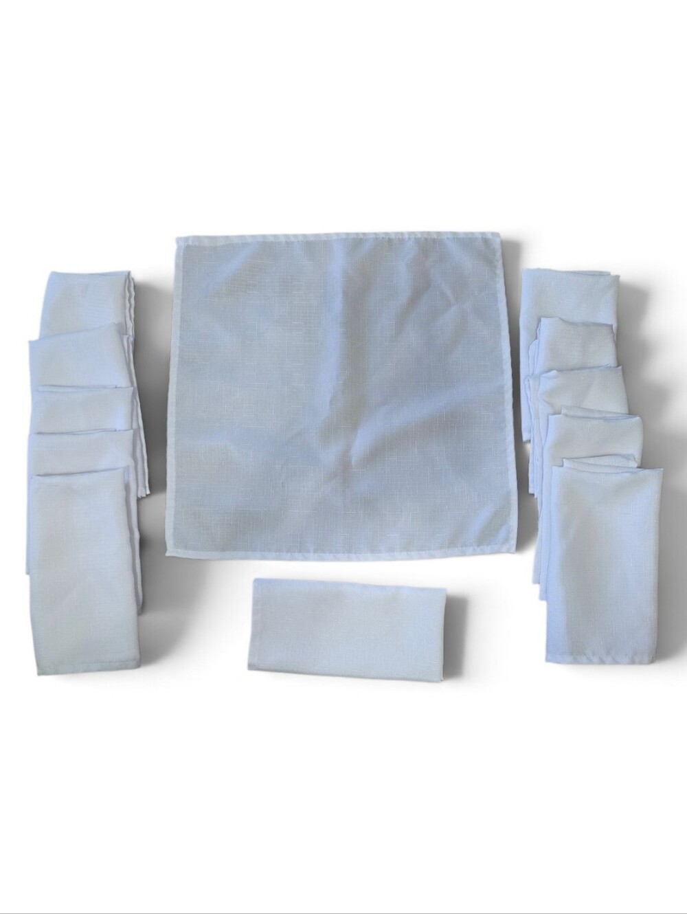 Set of White Cloth Napkins